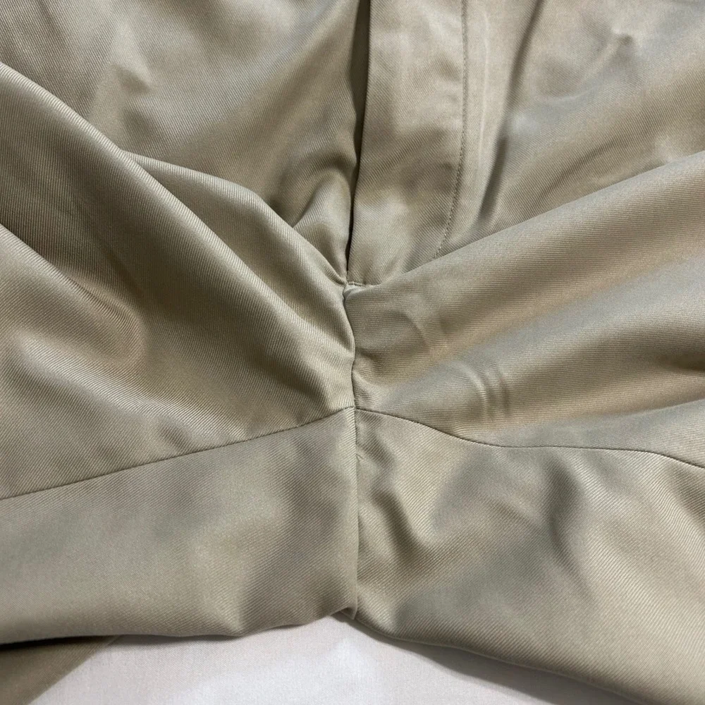 Savane Mens Tan Khaki Flat Front Dress Shorts Size 36 SCSB0141 Business Casual